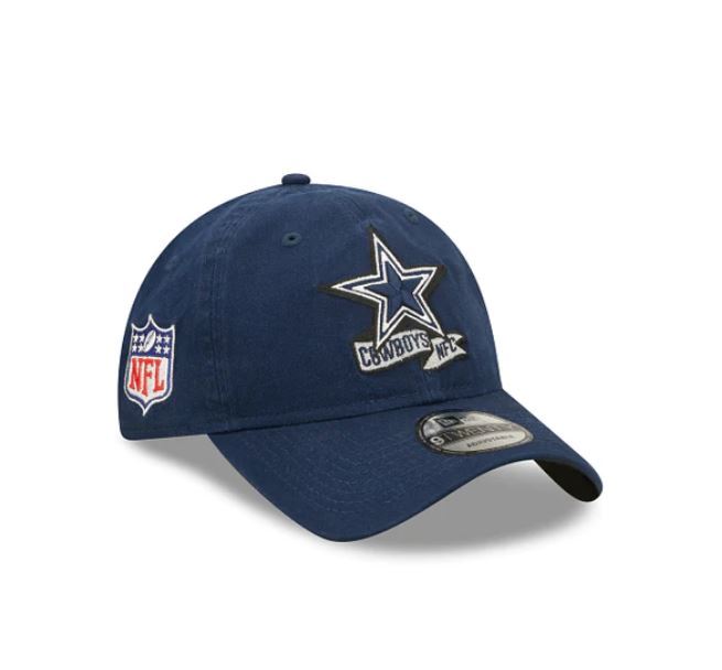 New Era NFL Men's Dallas Cowboys NFL Sideline Home 2022 9TWENTY Adjustable Hat Navy