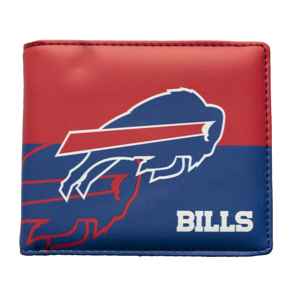Little Earth NFL Unisex Buffalo Bills Bi-Fold Wallet Blue/Red One Size