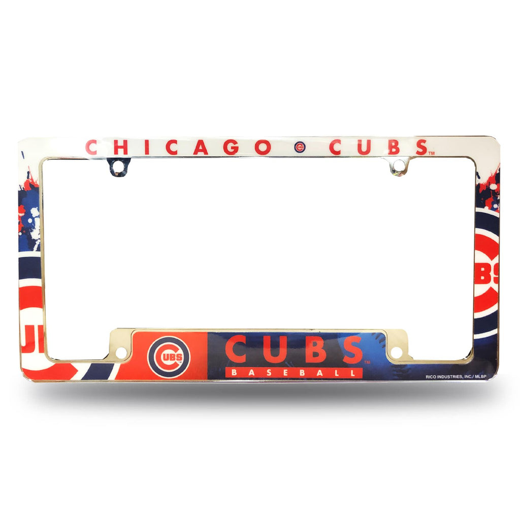 Rico MLB Chicago Cubs Auto Tag All Over Chrome Frame AFC