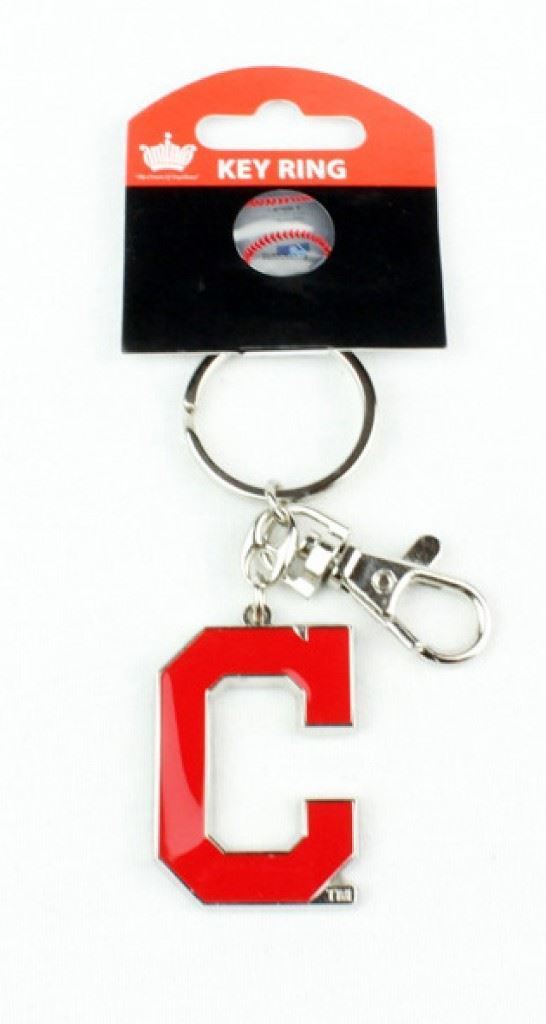 Aminco MLB Cleveland Indians C Logo Heavyweight Keychain