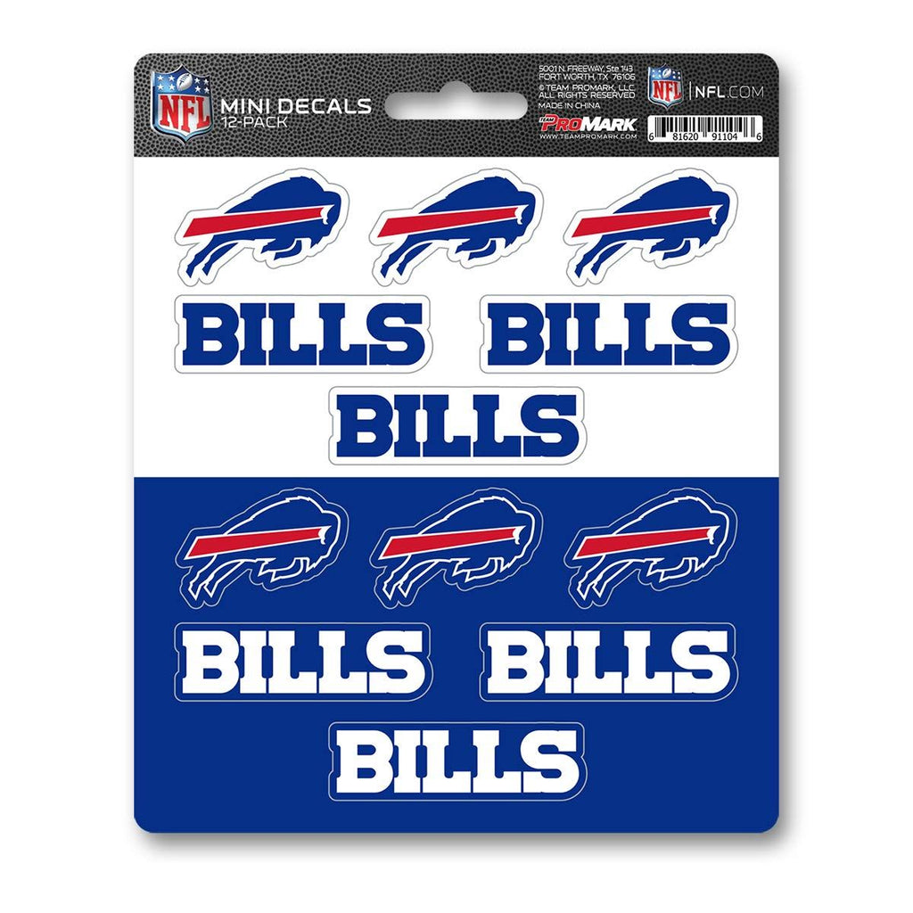 Fanmats NFL Buffalo Bills Mini Decals 12-Pack
