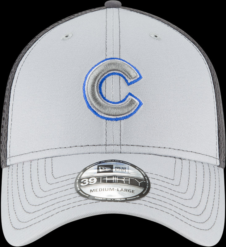New Era MLB Men's Chicago Cubs Grayed Out Neo 39THIRTY Flex Hat