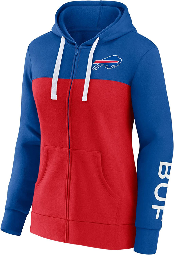 Fanatics Branded NFL Women's Buffalo Bills Take The Field Color Block Full-Zip Hoodie