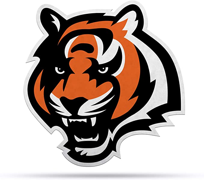 Rico NFL Cincinnati Bengals Shape Cut Primary Logo Pennant 18" x 18"