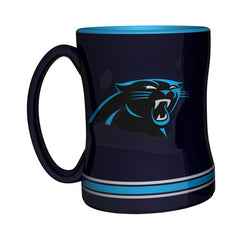 Boelter NFL Carolina Panthers Sculpted Relief Mug Team Color 14oz