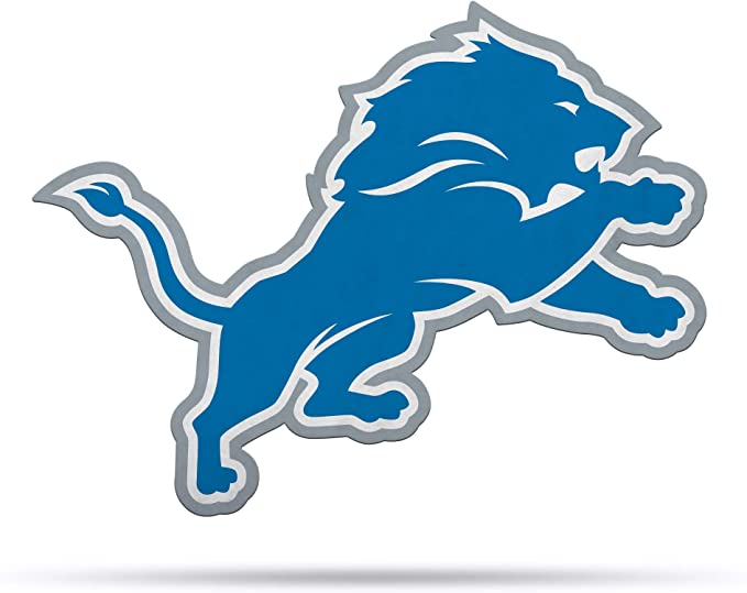 Rico NFL Detroit Lions Shape Cut Primary Logo Pennant