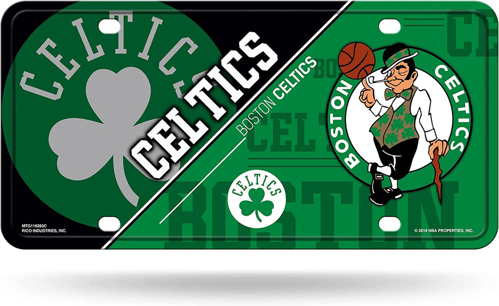 Rico NBA Boston Celtics Split Design Auto Metal Tag MTG