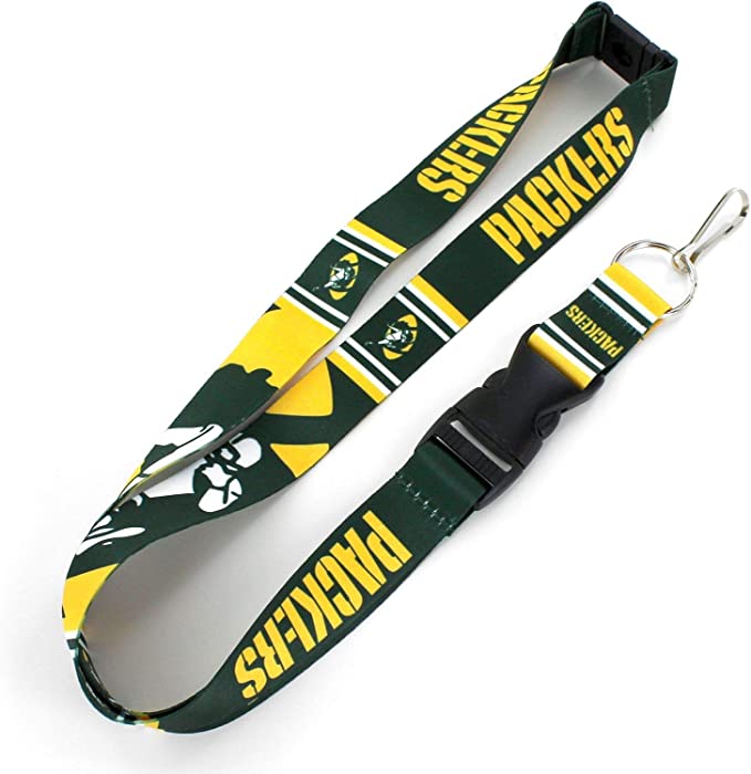 Aminco NFL Green Bay Packers Mascot Lanyard Keychain Badge Holder