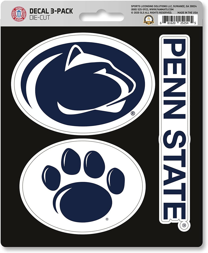 Promark NCAA Penn State Lions Team Decal - Pack of 3