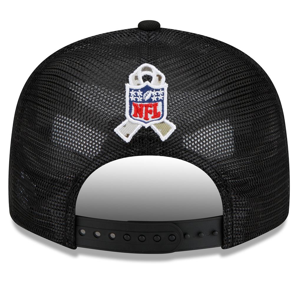 New Era NFL Men's Pittsburgh Steelers 2021 Salute To Service 9FIFTY Snapback Hat Black/Camo One Size