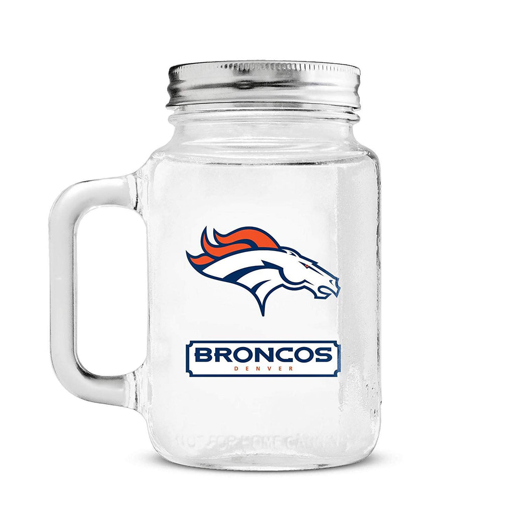 Duck House NFL Denver Broncos Mason Jar 20 oz.