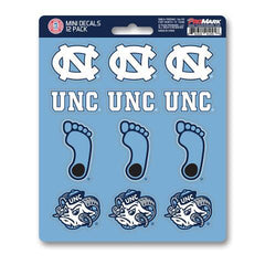 Fanmats NCAA North Carolina Tar Heels Mini Decals 12-Pack