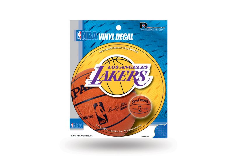 Rico NBA Los Angeles Lakers Vinyl Round Auto Decal Car Sticker