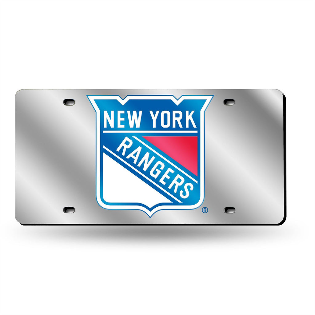 Rico NHL New York Rangers Laser Cut Mirror Auto Tag Car License Plate LZS