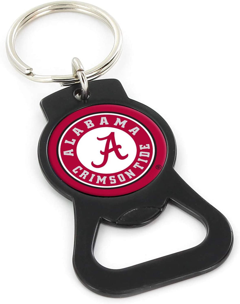 Aminco NCAA Alabama Crimson Tide Bottle Opener Keychain Black