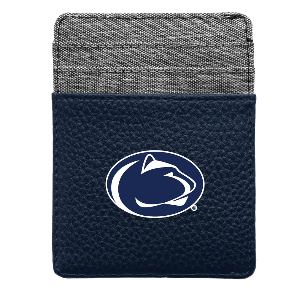 Little Earth NCAA Unisex Penn State Nittany Lions Pebble Front Pocket Wallet Navy One Size