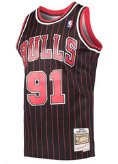 Mitchell & Ness NBA Men's Chicago Bulls Dennis Rodman 1995-96 Hardwood Classics Swingman Jersey