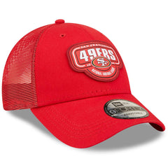 New Era NFL Men's San Francisco 49ers Logo Patch 9FORTY Adjustable Snapback Hat Red OSFM