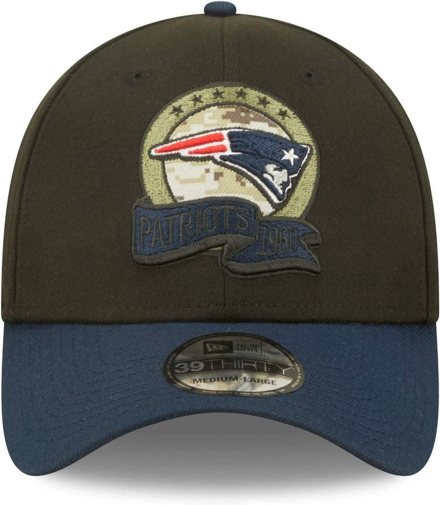 New Era NFL Men's New England Patriots 2022 Salute to Service 39THIRTY Flex Hat Medium - Large