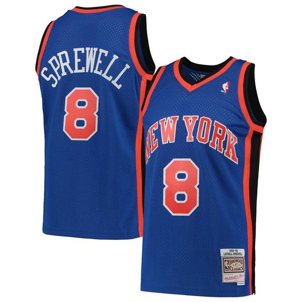 Mitchell & Ness NBA Men's New York Knicks Latrell Sprewell 1998-99 Hardwood Classics Reload Swingman Jersey