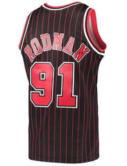 Mitchell & Ness NBA Men's Chicago Bulls Dennis Rodman 1995-96 Hardwood Classics Swingman Jersey