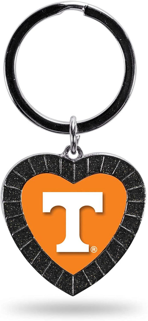 Rico NCAA Tennessee Volunteers Rhinestone Heart Colored Keychain
