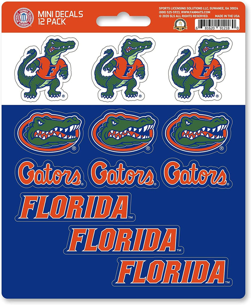 Fanmats NCAA Florida Gators Mini Decals 12-Pack