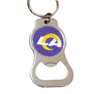 Aminco NFL Los Angeles Rams Bottle Opener Keychain Chrome