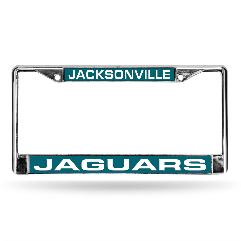 Rico NFL Jacksonville Jaguars Auto Tag Laser Chrome Frame FCL