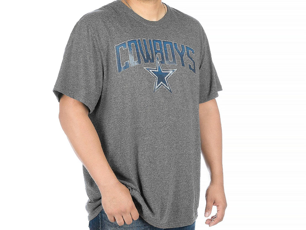 DCM NFL Men's Dallas Cowboys Rescender Wave T-Shirt Charcoal Large
