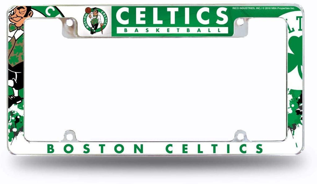 Rico NBA Boston Celtics Auto Tag All Over Chrome Frame AFC