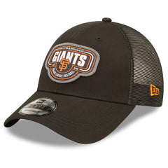New Era MLB Men's San Francisco Giants Logo Patch 9FORTY Adjustable Snapback Hat Black OSFM