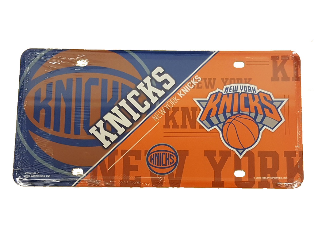 Rico NBA New York Knicks Split Design Auto Metal Tag MTG