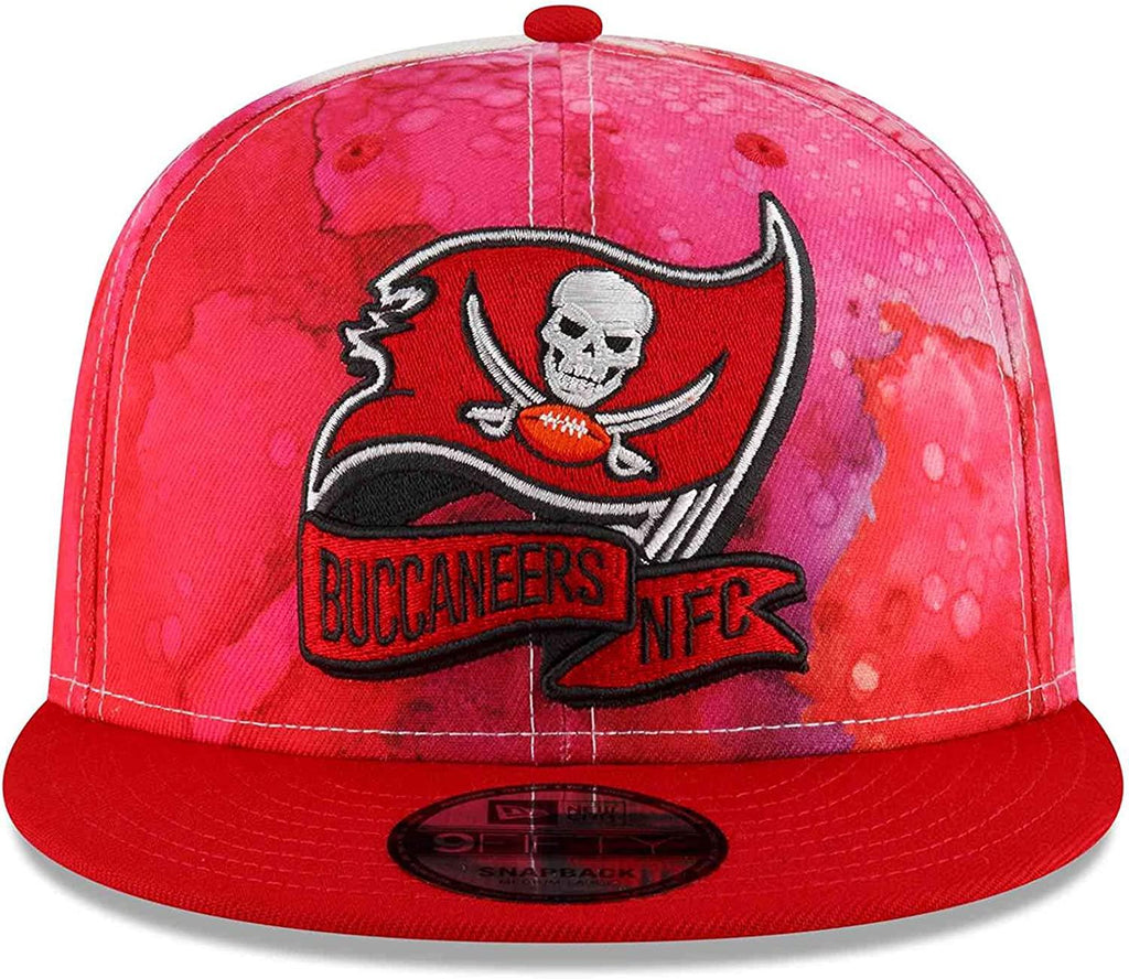 New Era NFL Men's Tampa Bay Buccaneers Ink 9FIFTY Adjustable Snapback Hat Red OSFM