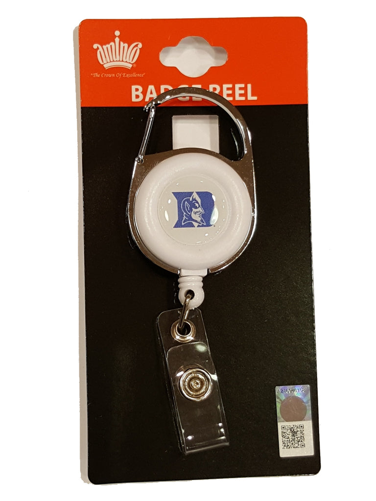 Aminco NCAA Duke Blue Devils Premium Retractable Deluxe Clip Badge Reel