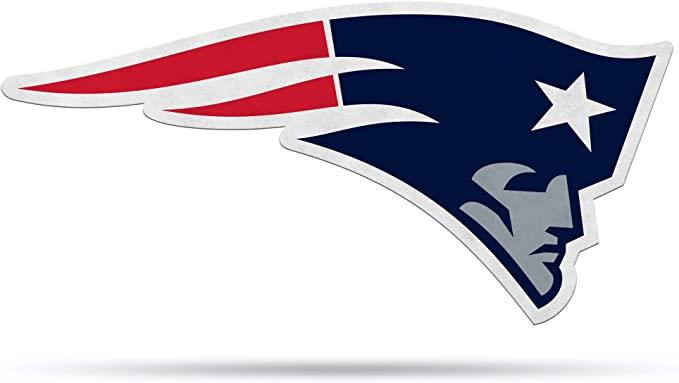 Rico NFL New England Patriots Shape Cut Primary Logo Pennant 18" x 14"