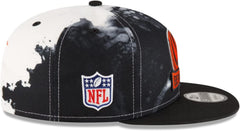 New Era NFL Men's Cincinnati Bengals 2022 Sideline 9FIFTY Ink Dye Snapback Hat Black OSFM