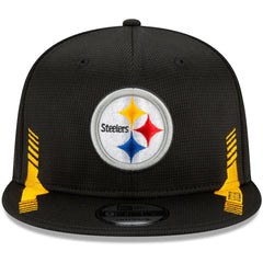 New Era NFL Men's Pittsburgh Steelers NFL Sideline Home 2021 9FIFTY Adjustable Snapback Hat