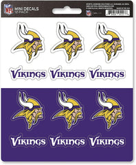 Fanmats NFL Minnesota Vikings Mini Decals 12-Pack