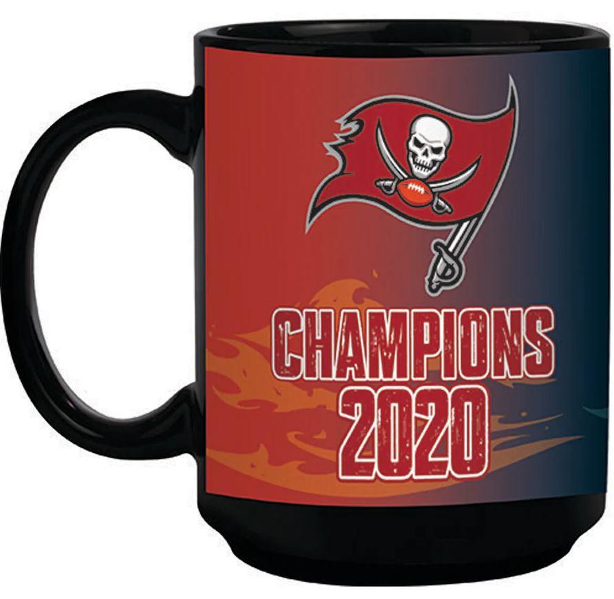 Tampa Bay Buccaneers Super Bowl LV Champions 15 oz. Ceramic Mug Black