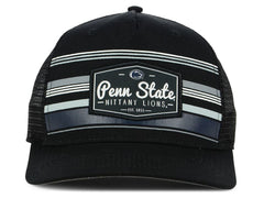 Top Of The World NCAA Penn State Nittany Lions Three Tone Route Mesh Trucker Hat Adjustable Black