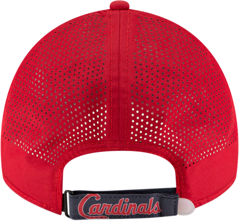 New Era MLB Men's St. louis Cardinals Perforated Slick 9TWENTY Adjustable Hat