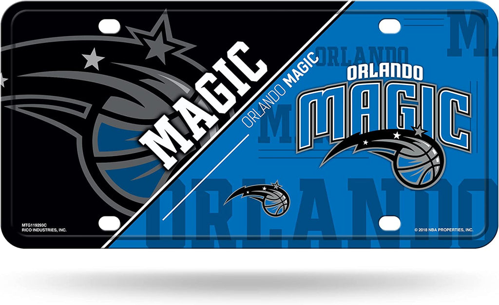 Rico NBA Orlando Magic Split Design Auto Metal Tag MTG