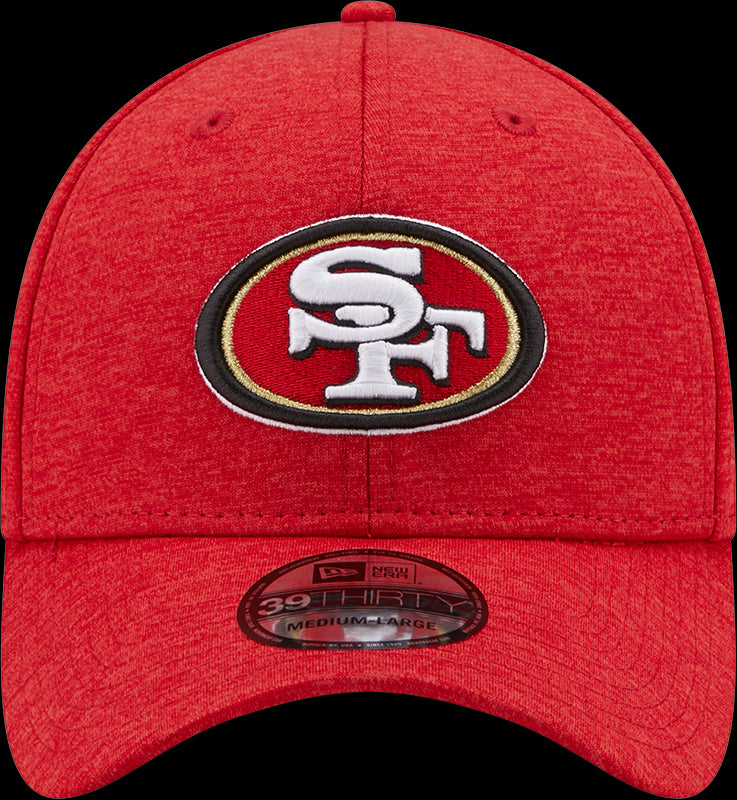 Men's New Era Scarlet San Francisco 49ers Shadow 39THIRTY Flex Hat Size: Medium/Large