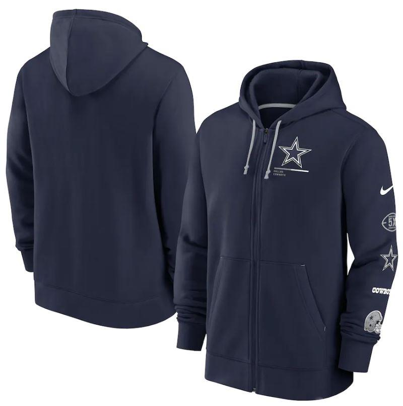 NFL Dallas Cowboys M Nike Team Marks Burpee F/Z Hoodie - The