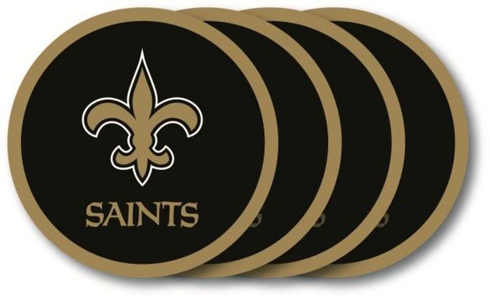 Duck House NFL New Orleans Saints Coaster Set 4-Pack