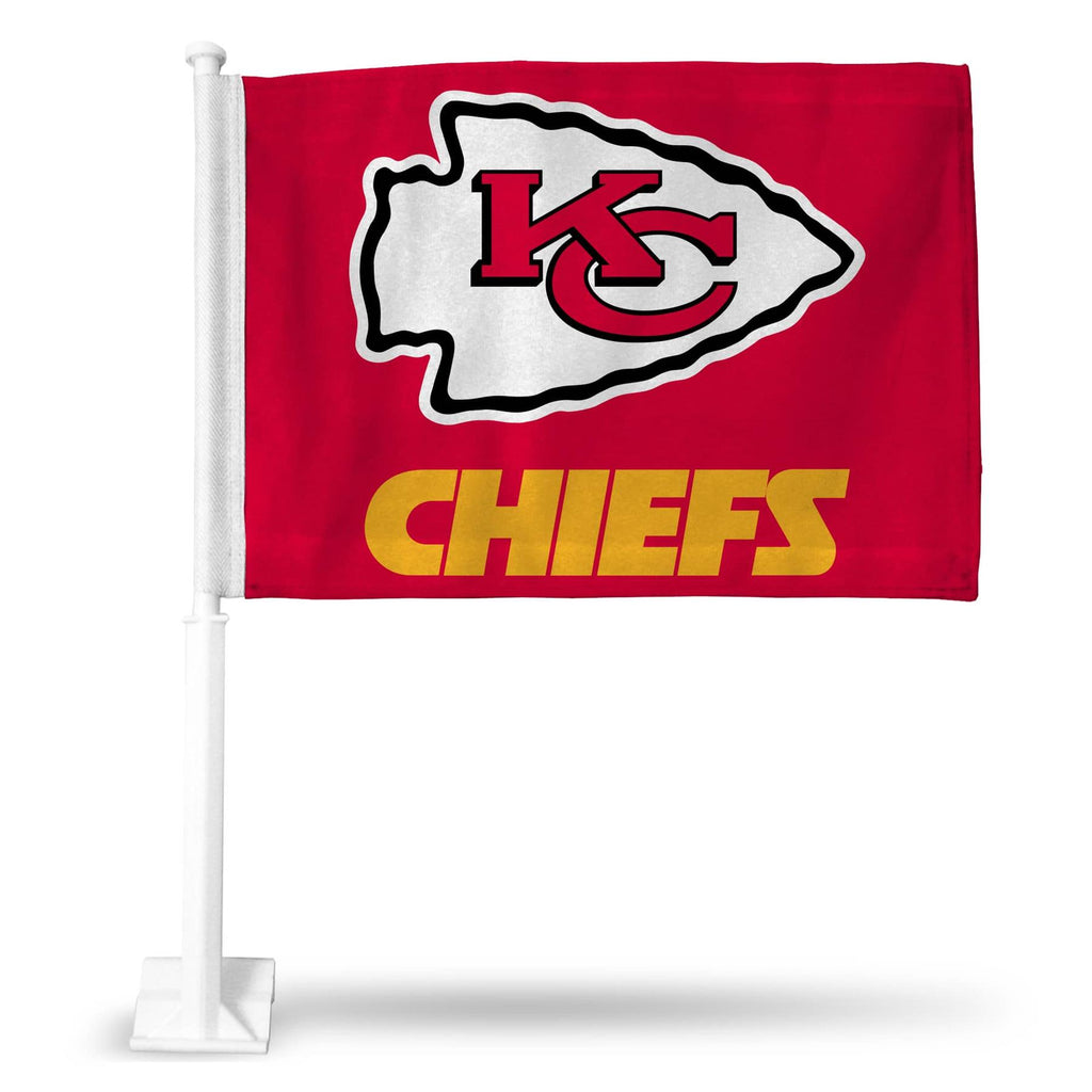Rico NFL Kansas City Chiefs Car Flag Red 15" x 11"