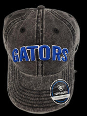 Top Of The World NCAA Men's Florida Gators Folklore Strapback Hat Black Denim One Size