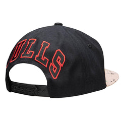 Mitchell & Ness NBA Men's Chicago Bulls Choco Camo HWC Snapback Adjustable Hat Black