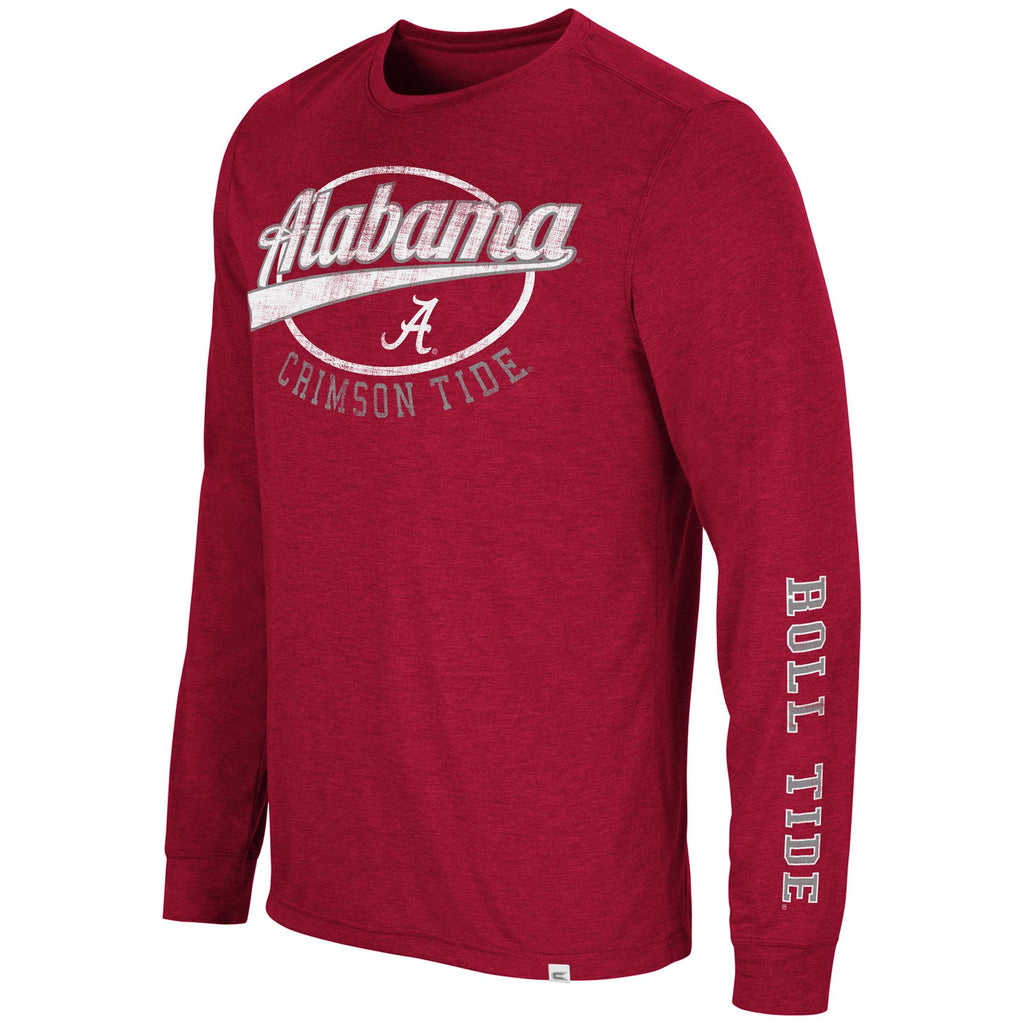 Colosseum NCAA Men's Alabama Crimson Tide Far Out! Long Sleeve T-Shirt